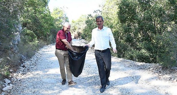 Kemer Belediyesi ve Ketob İş Birliğinde Çalış Tepesinde Çevre Temizliği Yapıldı